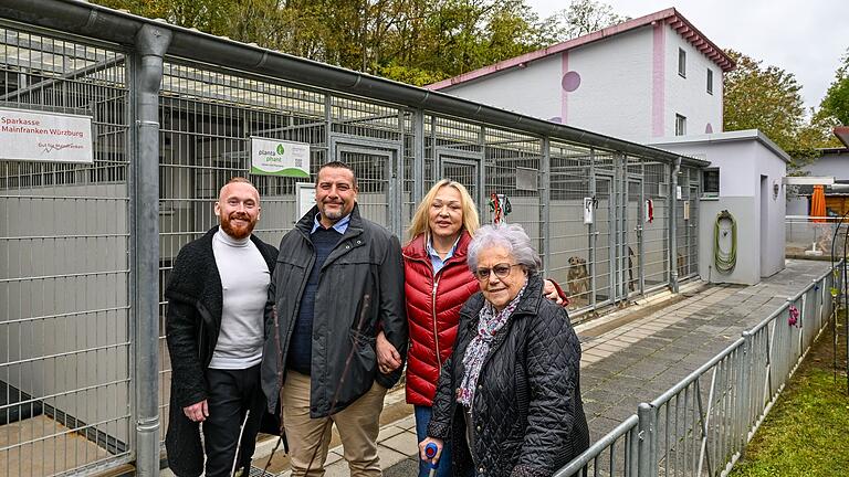 Das Tierheim am Elferweg in Würzburg hat einen neuen Vorstand. v.l. Maxim Jochim, Rudolf Schleich, Beate Zimmermann, Elisabeth Haasmann