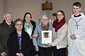Die Sendelbacher Organistin und Chorleiterin Erika Wolf wurde am Sonntag in einem feierlichen Gottesdienst in den Ruhestand verabschiedet. Unser Bild zeigt von links: Hubert Wolf, Gabriele Stierle, Sabine Kujus, Erika Wolf, Christel Schlensok und Jonas Wiesner.&nbsp;
