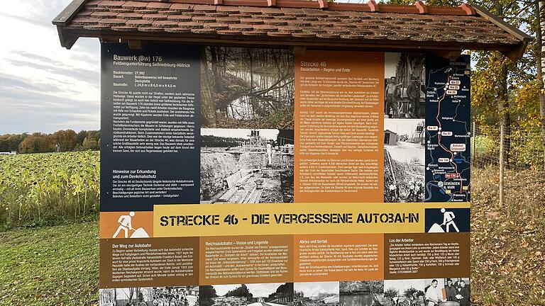 Strecke 46: Die vergessene Autobahn zwischen Spessart und Rhön. Für Interessierte gibt es dort eine Führung am Tag des offenen Denkmals.