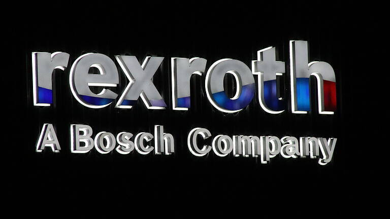 Bosch Rexroth Werk 1 in Lohr bei Nacht. Bosch Rexroth Werk 1 in Lohr bei Nacht.