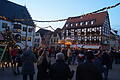 Weihnachtliche Stimmung in der Altstadt von Volkach.