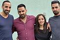 32 Jahre nach der Fünflingsgeburt: (von links) Bilal, Khaled, Mandy und Mohammed Hassan. Ihr Bruder Khalil war kurz nach der Geburt wegen eines Herzfehlers gestorben.