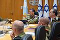 Nahostkonflikt - Tel Aviv       -  Israels Militärchef Herzi Halevi bei einer Sitzung im Hauptquartier der Armee in Tel Aviv. (Archivbild)