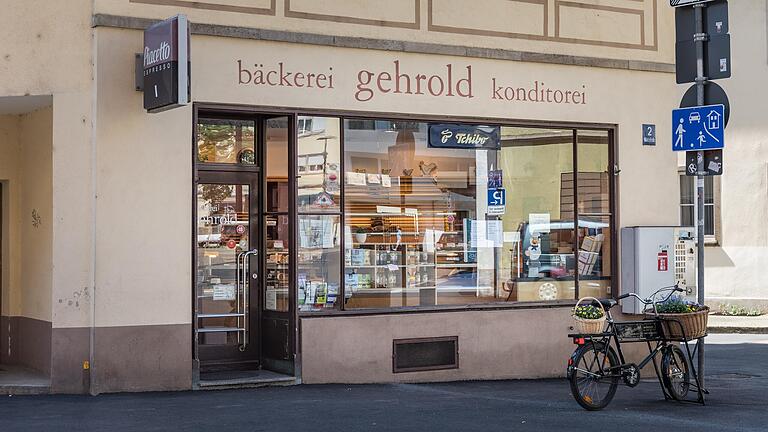 Die Türen der Bäckerei Gehrold in der Münzstraße in Würzburg werden bald für immer geschlossen sein.