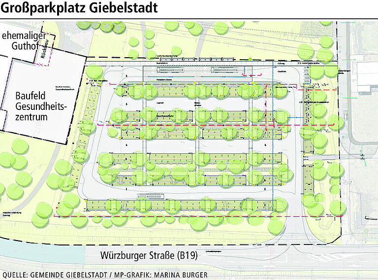 Giebelstadt: Warum der neue Parkplatz 1,5 Millionen Euro kostet