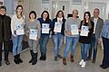 Die neuen Gedächtnistrainerinnen des BKH Lohr mit ihren Mentoren (von links): Pflegedirektorin Marianne Schaffarzik, Emma Fietz, Elena Losev, Carina Khlupina, Lisa Melges, Verena Elsässer, Celine Reusch, (es fehlt krankheitsbedingt Sarah Capitano), stellvertretender Pflegedirektor Helmut Schmitt und Sabine Kelkel.