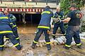 THW-Einsatzkräfte aus Lohr halfen beim Hochwasser in Kitzingen.