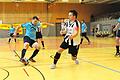 Der TSV Großbardorf ist Futsal-Kreismeister       -  Mit dem 3:1-Sieg über die SG Hammelburg/Fuchsstadt II (in schwarz-weiß) zog der SV Machtilshausen (blaue Trikots) ins Halbfinale und später ins Finale der Kreismeisterschaften ein.