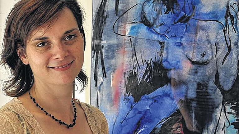 Weiblicher Akt: AbstrAkt nennt Anja Jung ihre kleine, hochfeine Ausstellung, die im Atelier Seeweg 17 in Lohr zu sehen ist.