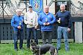 Die Pokalgewinner (von links): 1. Platz Rudolf Weberpals (MSC), 2. Platz Max Weberpals (MSC), 3. Platz Jens Schmidt (SMC Heuchelheim),  4. Platz Heribert Gertung (MSC).