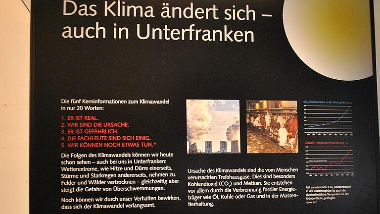 Wie wirkt sich der Klimawandel speziell in Unterfranken aus? Die interaktive Ausstellung greift viele Themen auf.