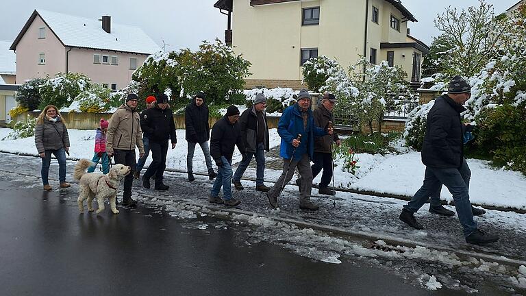 Wanderer in der Abersfelder Str.