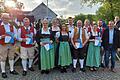 Langjährige Musikerinnen und Musiker wurden beim Hofkonzert vom Kreisvorsitzenden des Nordbayerischen Musikbundes, Matthias Sperber (rechts), ausgezeichnet. Bereits 50 Jahre aktiv sind Egon Schneider und Thomas Eichhorn (von links).