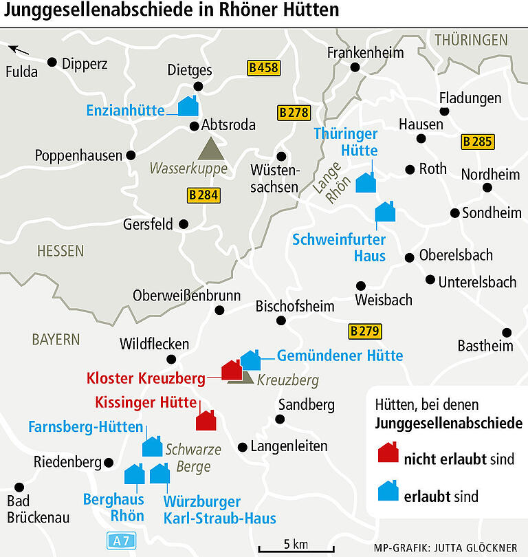 Nach Party-Verwüstungen: In welchen Rhöner Hütten dürfen noch Junggesellenabschiede gefeiert werden?