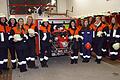 48 aktive Dienstleistende, davon zwölf weiblich – so liest sich die Stärkemeldung der Feuerwehr Koppenwind. Im Bild (von links): Eva Hartenfels, Elena Leicht, Paula Hader, Nicole Möller, Claudia Baumann, Sabrina Wimmer, Kathrin Kleibel, Emma Kohlmann, Maike Gräb, Melanie Gerstenkorn, Isabell Polster und Linda Hader.