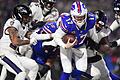 Buffalo Bills - Baltimore Ravens       -  Josh Allen (rechts) erledigte, was erledigt werden musste für die Bills.