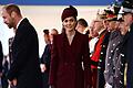 Staatsbesuch des Emirs von Katar in Großbritannien       -  Für Kate (M.) ist es der wichtigste Termin seit ihrer Krebserkrankung.