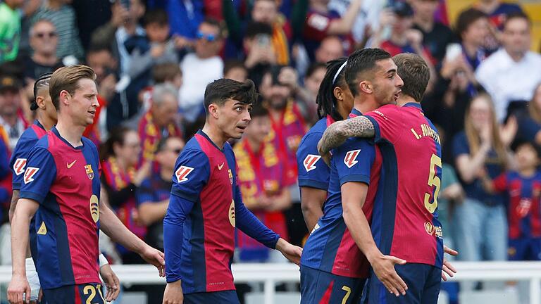FC Barcelona - Celta Vigo       -  Der FC Barcelona feiert einen ganz wichtigen Sieg.