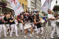 Die Hofheimer Samba-Gruppe 'Bateria Caliente' bei einem Auftritt in Schweinfurt. Der zugehörige Verein macht dort in Kürze einen Zweitsitz auf.