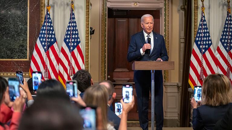 US-Präsident Biden       -  US-Präsident Joe Biden trifft sich mit Influencern.