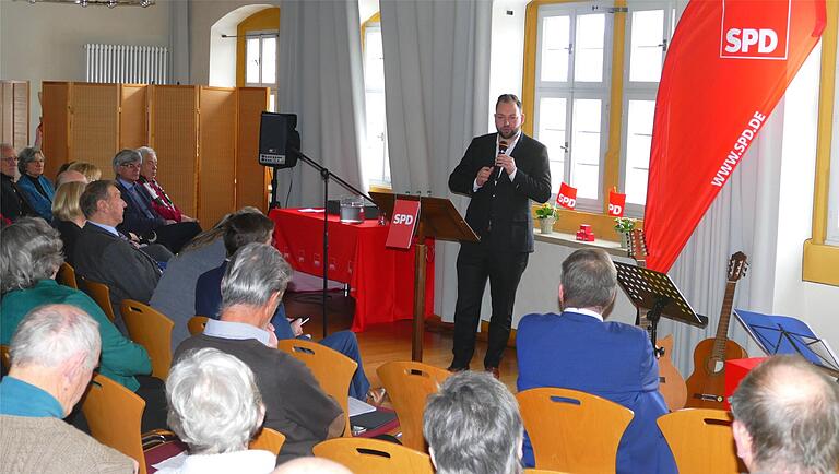 Markus Hümpfer berichtete beim Neujahrsempfang der SPD aus seiner Arbeit im Bundestag.