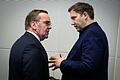 Sitzungen der Bundestagsfraktionen - SPD       -  Haben Klingbeil und Pistorius beide Platz im Kabinett? (Archivbild)