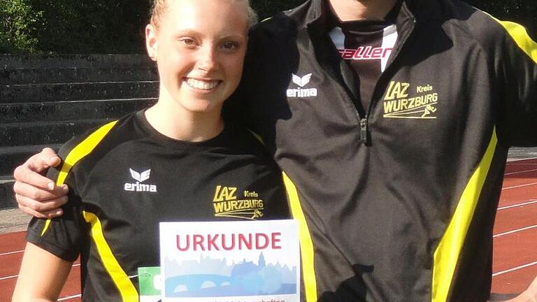 Helena Stegmann und ihr Trainer Alexander Zink