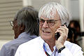 F1-Urgestein       -  Bernie Ecclestone (l) bestimmte über 40 Jahre die Geschicke der Formel 1. Foto: Valdrin Xhemaj