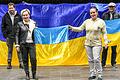 Unter dem Motto 'Culture for Peace' findet am Ostersamstag in Würzburg ein Benefiztag für die Ukraine statt. Hinten von links: Die Initiatoren Jojo Schulz und Hartmut Emser. Vorne von links: Anastasia Schmid vom Verein Mrija und Sandy Rößer vom Dachverband freier Kulturträger.
