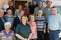 Ehrungen bei der Seniorenunion Haßberge (1. Reihe von links): Gunda Schäflein, MdL Martina Gießübel, Isolde Schuck, Heidi Borschert,  Bürgermeister Peter Kraus; 2. Reihe v. l.: Bertold Klauer, Marianne Klauer,  Luitgard Stütz, Kreisvorsitzender Wolfgang Kunzmann; 3. Reihe v. l.:  Heinz Betz, Roswita Hußlein, Irene Kernwein, Hans-Jürgen Küchle, Werner Hoch und Walter Gutmann.
