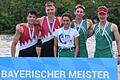 Waren siegreich für den RC Franken Schweinfurt: Die Junioren Lorenz Grimm (links) und Julian Wallner (Zweiter von links).