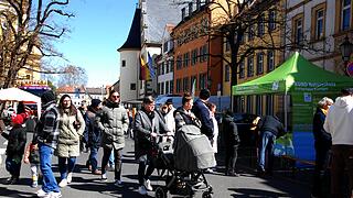 Viel geboten war beim Kitzinger Frühling 2025, der sich mit der Automeile. Musik und vielen Ständen durch die ganze Kitzinger Innenstadt zog. Bei strahlendem Sonnenschein und kühlem Wind waren viele Menschen unterwegs und nutzten den verkaufsoffenen Sonntag zum Bummeln.