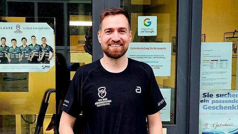 Tomasz Kasica (im Bild) verstärkt ab Juli das Management des Tischtennis-Bundesligisten TSV Bad Königshofen.