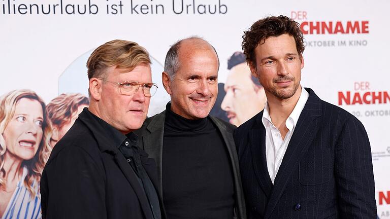 Premiere des Films &bdquo;Der Nachname&rdquo;       -  Justus von Dohnanyi, Christoph Maria Herbst und Florian David Fitz sind im Dezember in &bdquo;Der Spitzname&rdquo; wieder zusammen auf der Leinwand zu sehen. (Archivfoto)