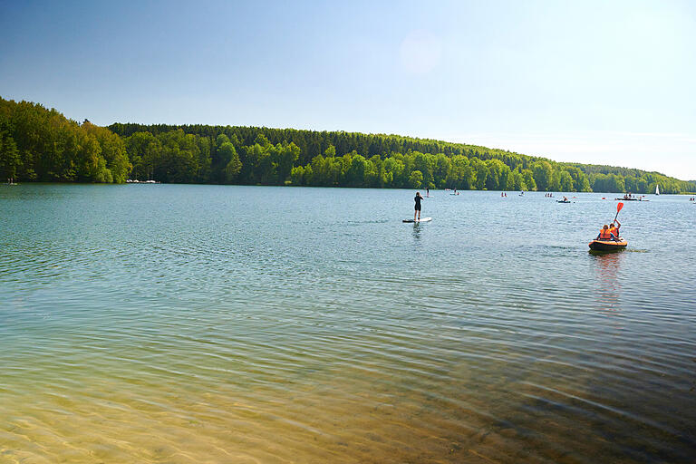 Freizeitvergenügen am Ellertshäuser See.