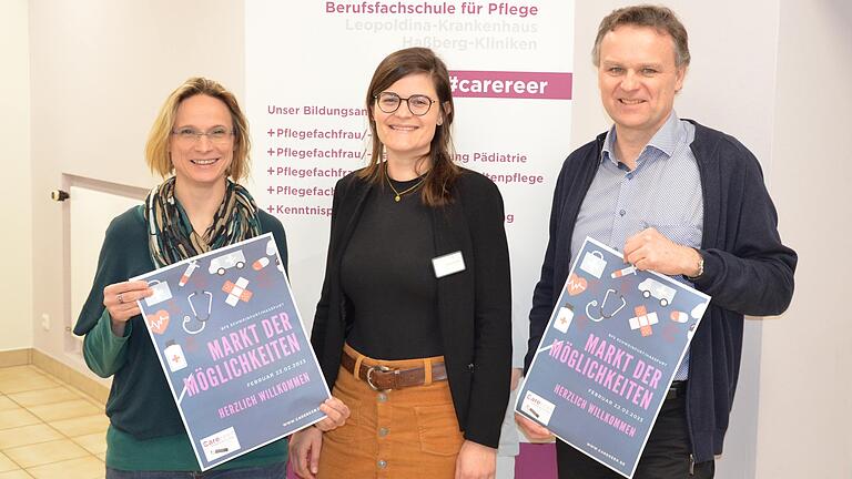 Die Initiatoren von links: Kerstin Glückstein (Lehrkraft), Isabell Kister (Stellv. Schulleiterin) und Dirk Niedoba (Schulleiter).