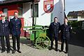 Seit Wochen fiebert die Kronunger Feuerwehr ihrem Jubiläum entgegen. Vorsitzender Manfred Karg, zweiter Vorsitzender Alexander Frosch (beide Feuerwehrverein), zweiter Kommandant Christopher Swora und Kommandant Michael Pun freuen sich auf die Gäste.