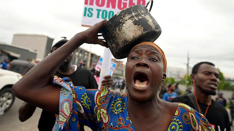Proteste in Nigeria       -  Die Lebenshaltungskosten in Nigeria sind enorm gestiegen.