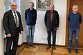 Neue Feldgeschworene wurden vereidigt. Im Bild (von links) Bürgermeister Jürgen&nbsp; Lippert, Hans Rainer Weigand, Walter Weigand (Feldgeschworenenobmann) und Paul Bauer.