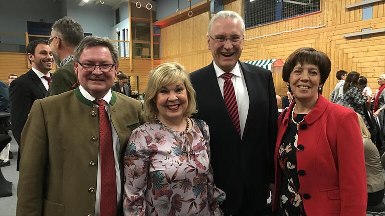 Franken unter sich: Gerhard Eck, Gerswid und Joachim Herrmann, Lissi Eck.