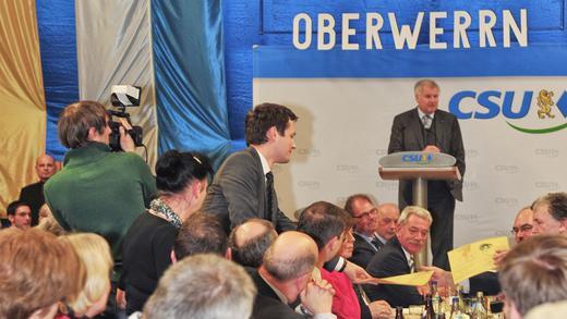 Als Landrat Florian Töpper (Mitte) ging, mahnte Horst Seehofer, die Grüße an Christian Ude nicht zu vergessen.