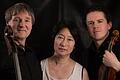 Das Klaviertrio Franconia besteht aus (von links) Mathias Ranft (Violoncello), Tomoko Ogasawara (Klavier) und Bart Vandenbogaerde (Violine).