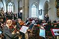 Die Johannespassion erklang in der St. Johanniskirche. Im Bild rechts die KMD Andrea Balzer.