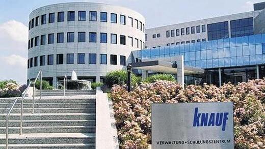 Knauf       -  Der Sitz der Knauf-Gruppe in Iphofen (Kreis Kitzingen).