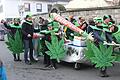 Legalisierung von Cannabis - der Stammtisch Franziskaner hatte beim Faschingszug in Eltmann den entsprechenden Stoff dabei.