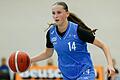 Ihr zweiter Double-Double der Saison: U16-Nationalspielerin Mia Wiegand erzielte 15 Punkte und 10 Rebounds für die QOOL Sharks Würzburg im Auswärtsspiel beim MTV Stuttgart.