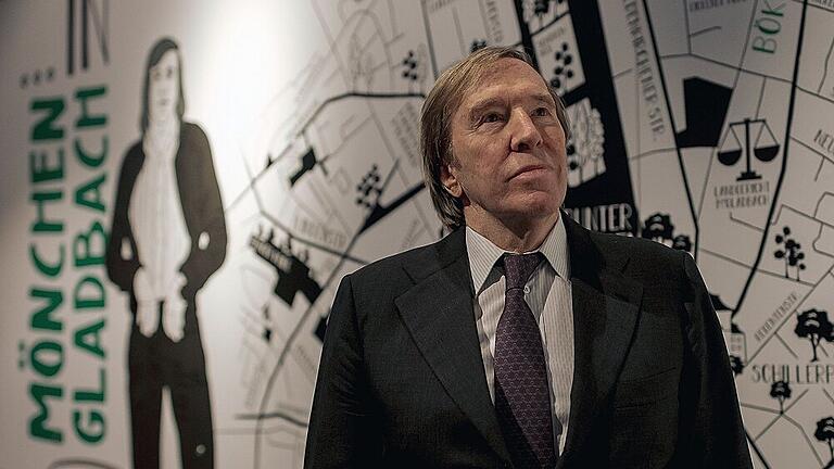 Günter Netzer bei der Eröffnung der Ausstellung, die Borussia Mönchengladbach dem legendären Spielmacher widmet.