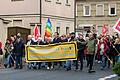 Knapp 400 Menschen nahmen an der Kundgebung im Herbst 2022 gegen die rechtsradikale Kleinstpartei 'Dritter Weg' im Schweinfurter Stadtteil Oberndorf teil.