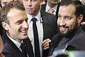 Präsident Emmanuel Macron&nbsp; (links) mit seinem früheren Leibwächter Alexandre Benalla Foto: Ludovic Marin, afp