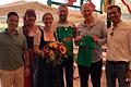 Mit dabei beim Tag der Kindergäten (von links): Michael Distel (Schaustellervorstand), Tanja Göbel (Festzelt Hahn), Bürgermeisterin Judith Roth-Jörg, Mark Laudenbacher (Stadt Würzburg), Peter Häusinger (Verkehrswacht Würzburg); Heiner Distel (Schaustellervorstand).